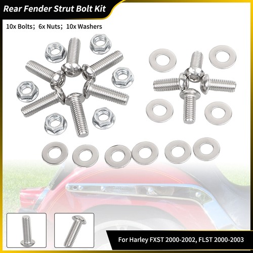 Rear fender strut bolt kit - rear,